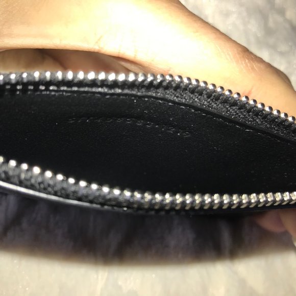 SAINT LAURENT - Tiny Cassandre Fragments Zip Card Case in crocodile-embossed Mat - Picture 5 of 5